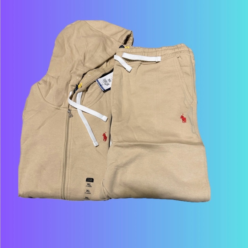 Men Track Suit- Beige- Brand New